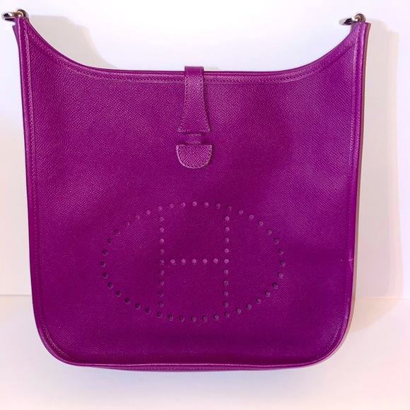 hermes evelyne purple